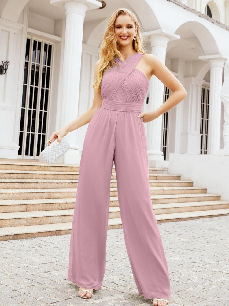 Taupe Jumpsuit Bridesmaid Dresses