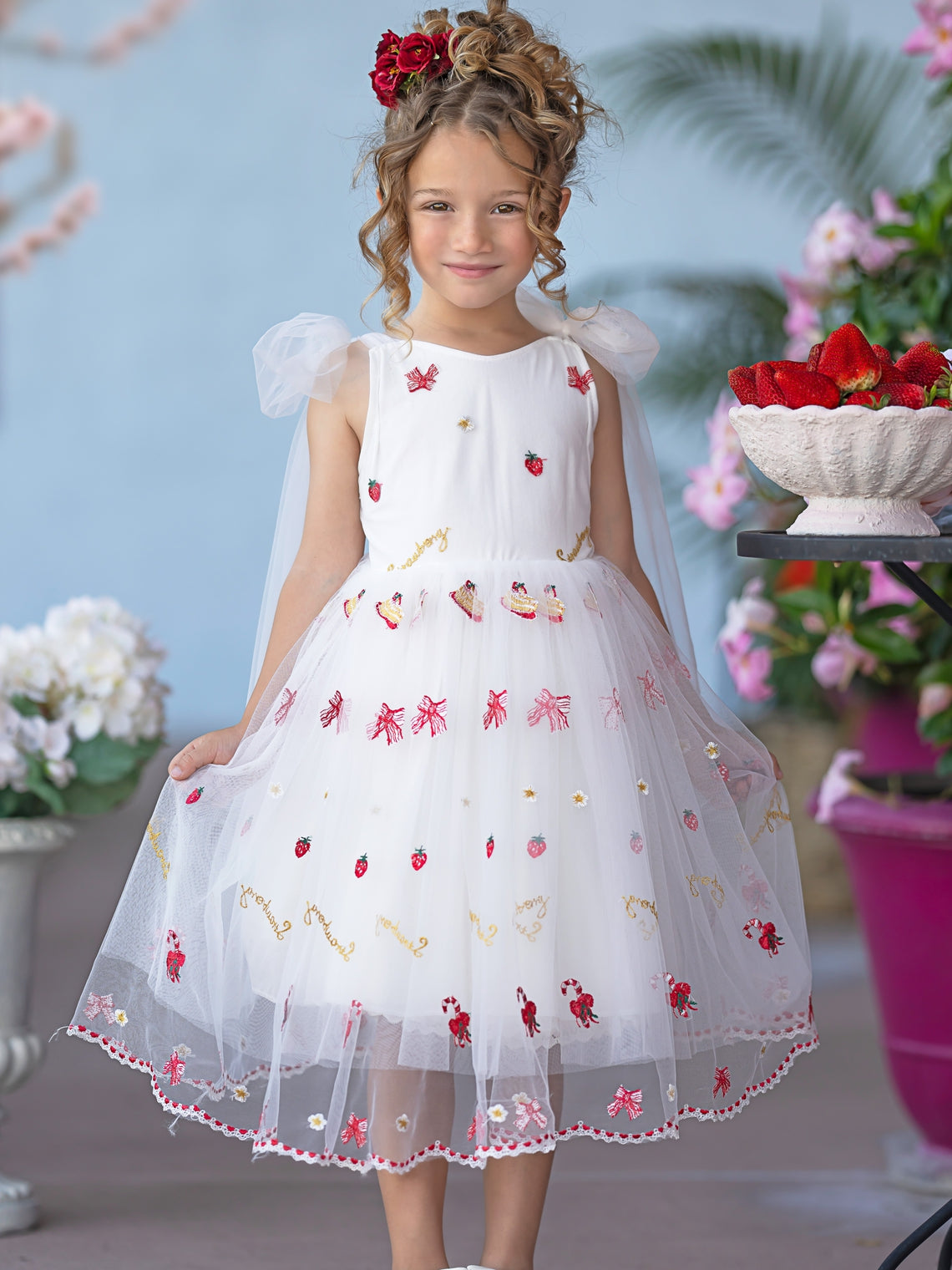 Tulle Knee-length Baby Girl Dress