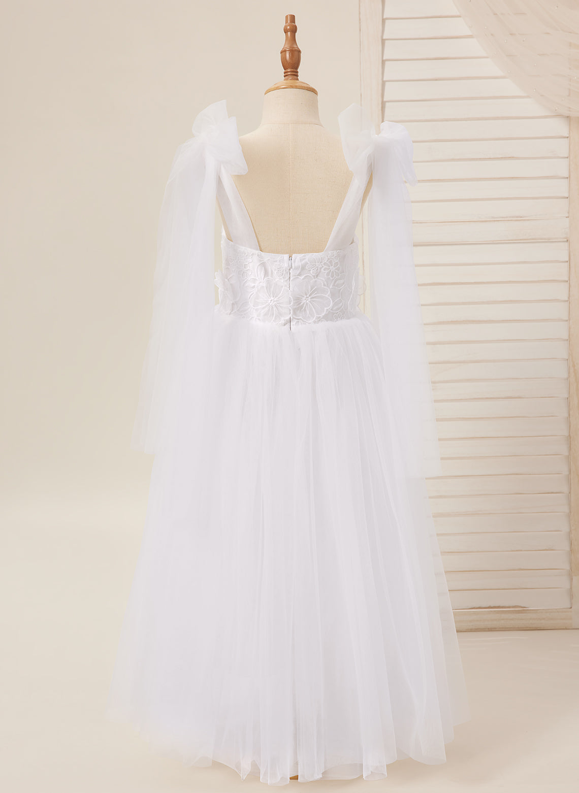 Tulle Ankle-length White Dress (2003227582)