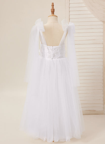 Tulle Ankle-length White Dress (2003227582)