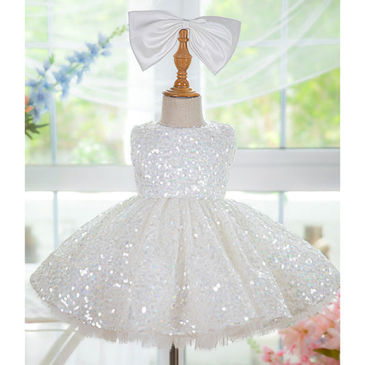 Sequins Knee-length Birthday Party Dress