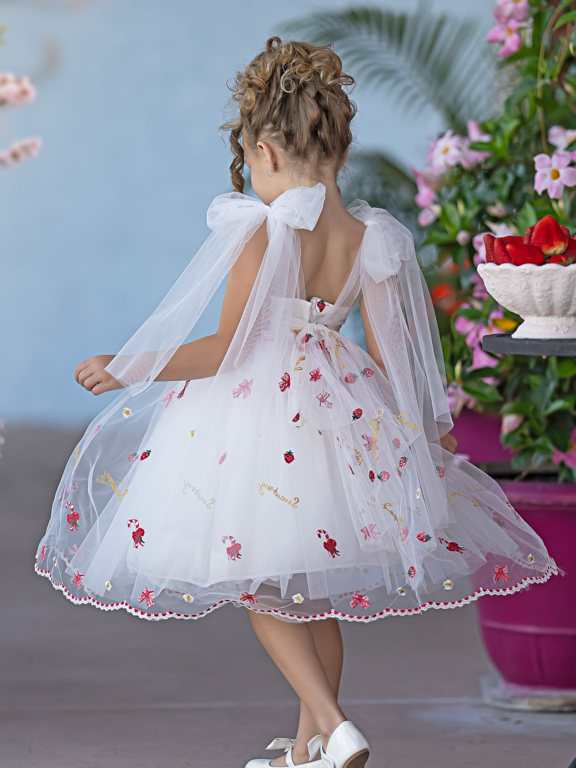 Tulle Knee-length Baby Girl Dress