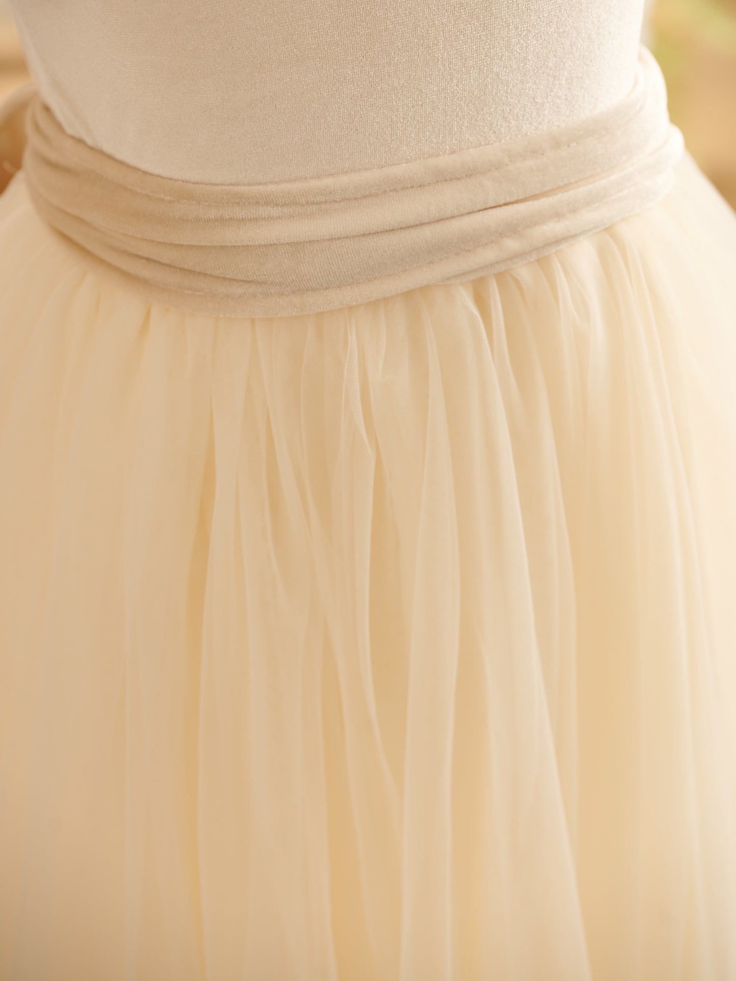 Velvet Ankle-length Winter Flower Girl Dress