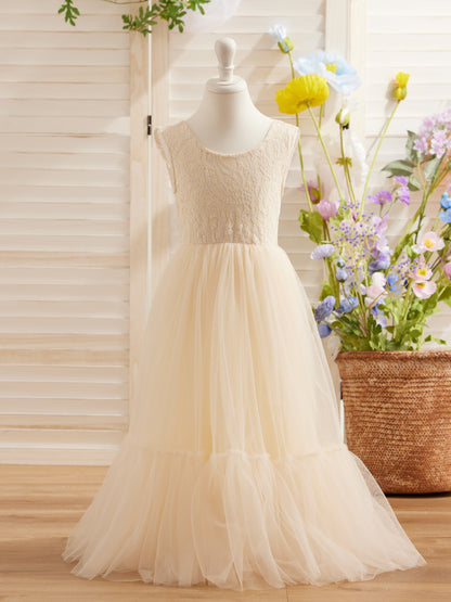 Tulle Floor-length White Dress (2003227895)