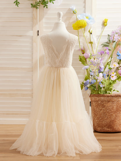 Tulle Floor-length White Dress (2003227895)