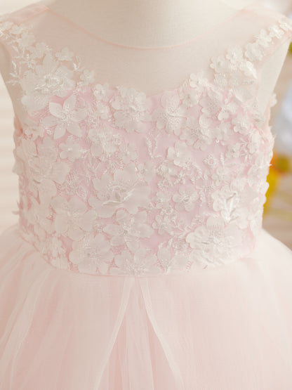 Enchanted Princess Tulle and Lace  Flower Girl Dress