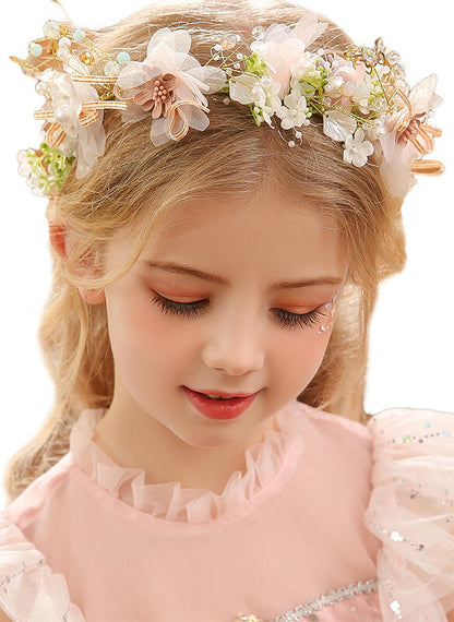 Flower Girl Headpiece Pink Daily Wear/Wedding/Special Occasion Lace/Sequin/Pearl/Flower