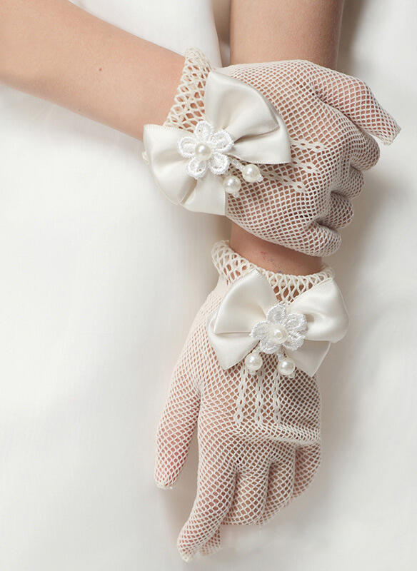 Flower Girl Gloves Daily Wear/Wedding/Special Occasion (198225128)