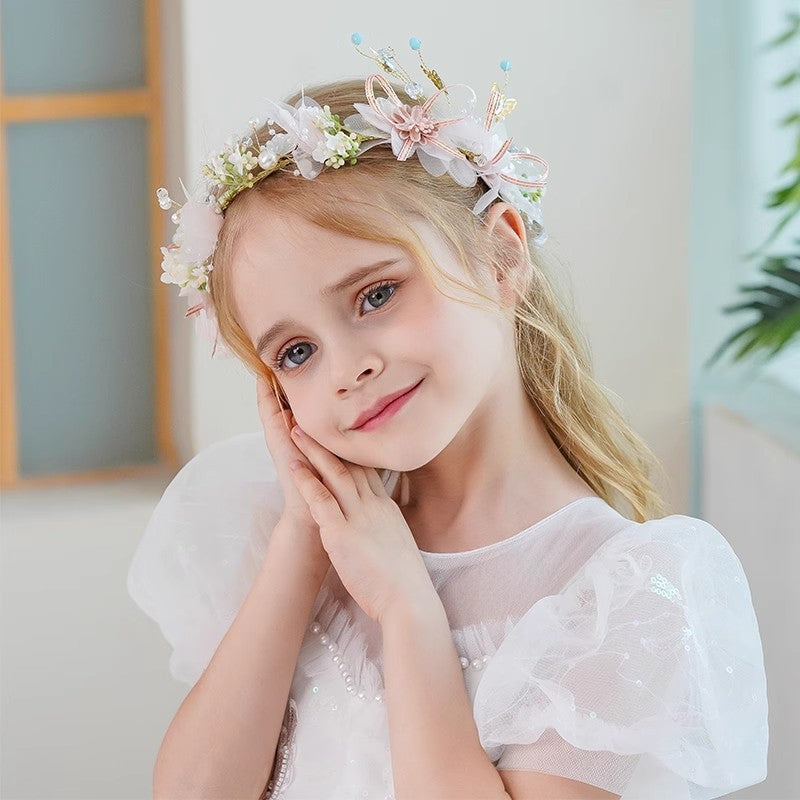 Girls Pearl Wreath Princess Headband