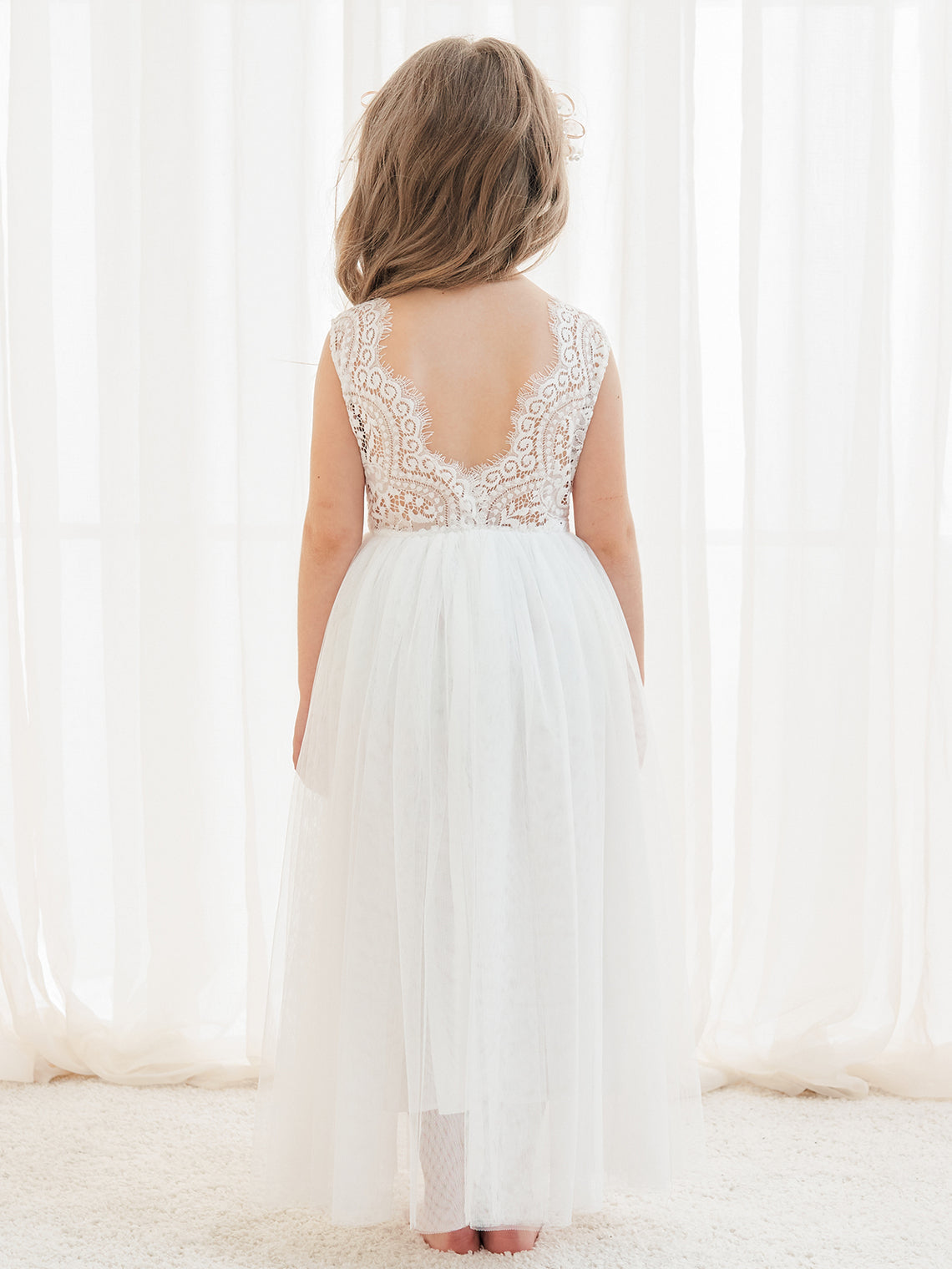 Enchanted Tulle Lace Flower Girl Dress