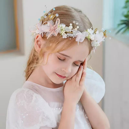 Girls Pearl Wreath Princess Headband