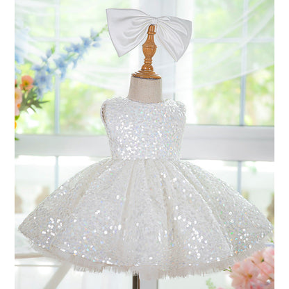 Sequins Knee-length Birthday Party Dress