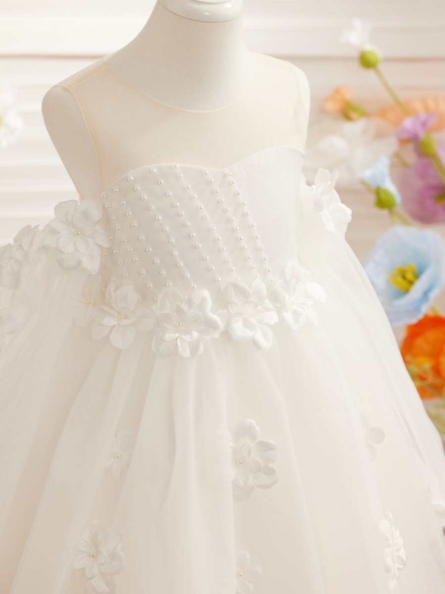 NumberSea - 3D Flower Princess Ball Gown Flower Girl Dresses