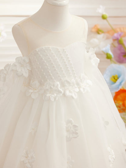 NumberSea - 3D Flower Princess Ball Gown Flower Girl Dresses