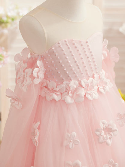 NumberSea - 3D Flower Princess Ball Gown Flower Girl Dresses