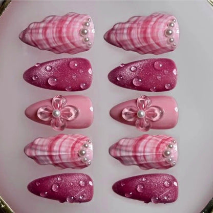 NumberSea - 3D Pink Shells Nails