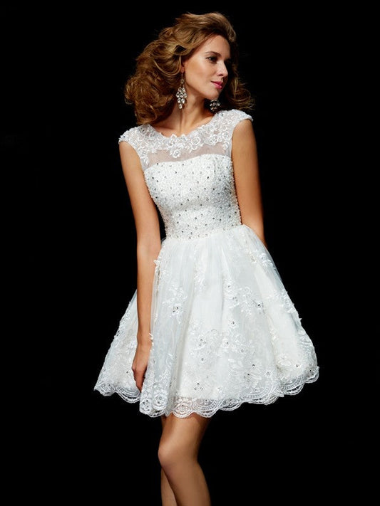 Sheath/Column Sweetheart Sleeveless Crystal Short Elastic Woven Satin Homecoming Dresses