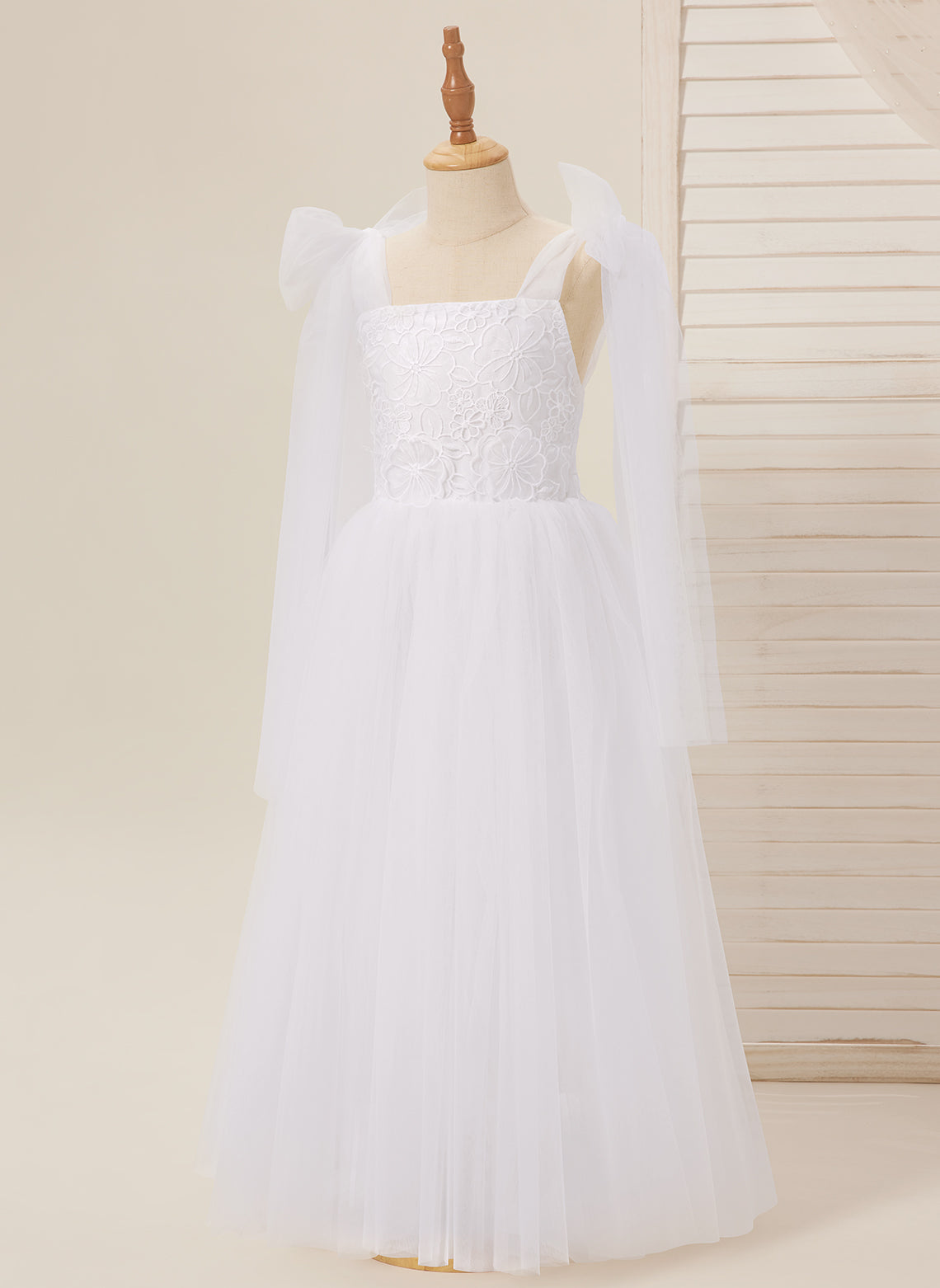 Tulle Ankle-length White Dress (2003227582)