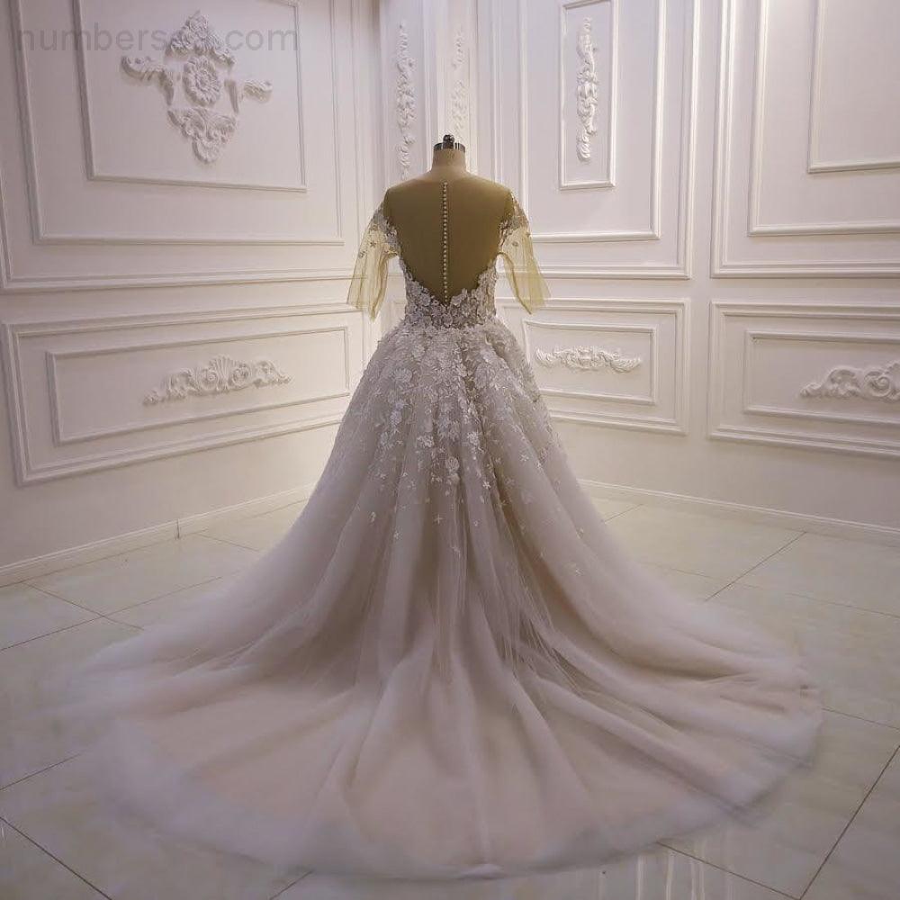 NB459 100% Real Photos Wedding Dress Factory Custom Made Luxury Wedding Dress New - numbersea