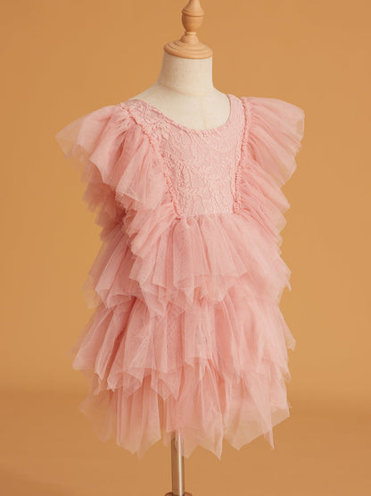 Lace Tulle Short/Mini Dress (2003227815)