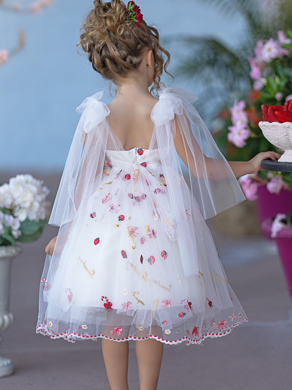 Tulle Knee-length Baby Girl Dress