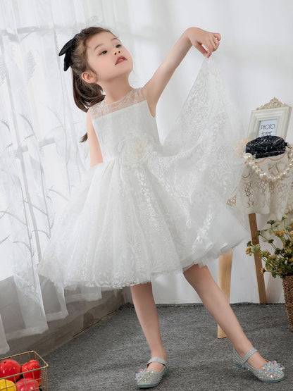 NumberSea - Kids Little Girls' Dress Birthday Dress Sleeveless Princess Cute Dresses Children's Occasion Wear