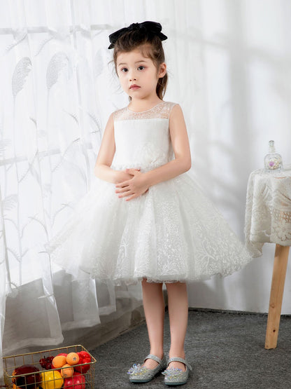 NumberSea - Kids Little Girls' Dress Birthday Dress Sleeveless Princess Cute Dresses Children's Occasion Wear