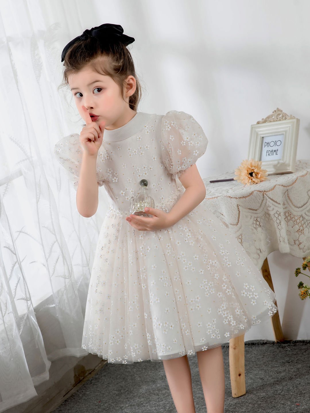 NumberSea - Kids Little Girls' Dress Birthday Dress Princess Cute Dresses Children's Occasion Wear Daisy