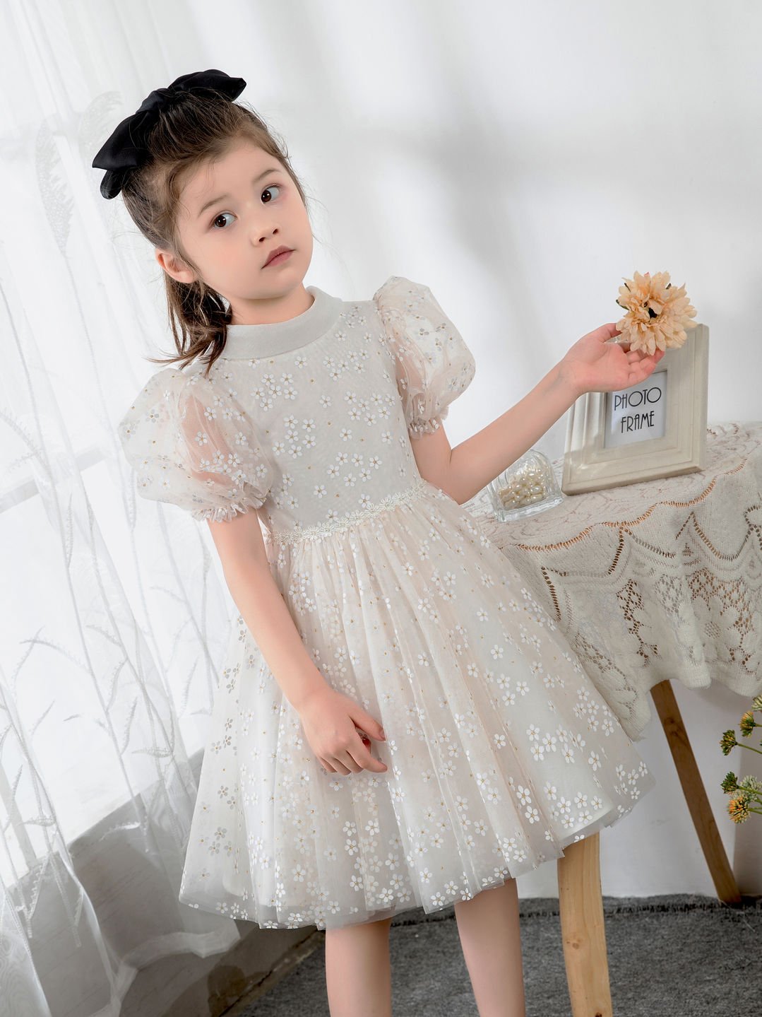 NumberSea - Kids Little Girls' Dress Birthday Dress Princess Cute Dresses Children's Occasion Wear Daisy