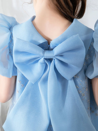 NumberSea - Bow Tie Kids Little Girls' Dress Birthday Dress Princess Cute Dresses Children's Occasion Wear Party Dresses