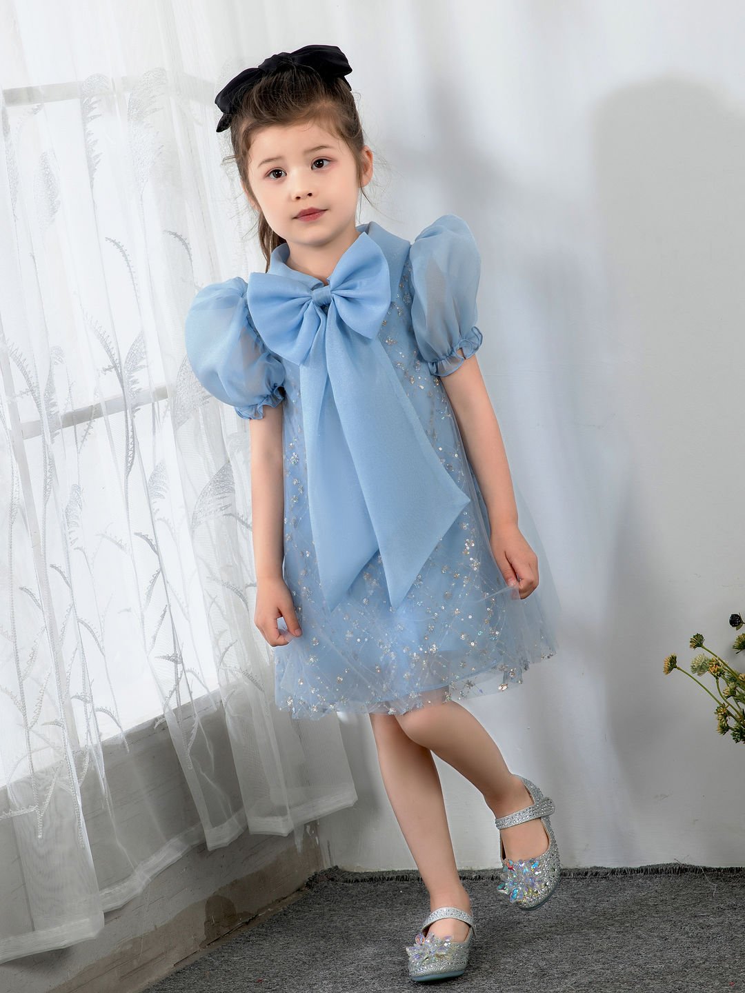 NumberSea - Bow Tie Kids Little Girls' Dress Birthday Dress Princess Cute Dresses Children's Occasion Wear Party Dresses