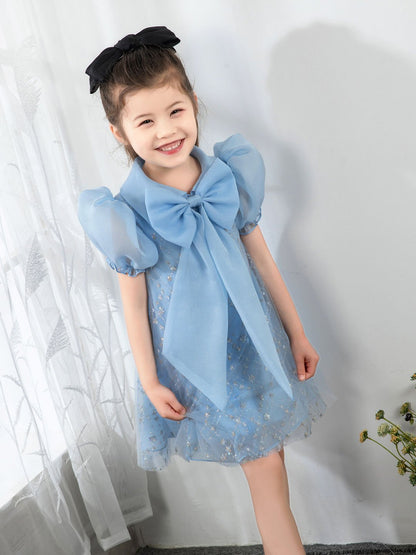 NumberSea - Bow Tie Kids Little Girls' Dress Birthday Dress Princess Cute Dresses Children's Occasion Wear Party Dresses