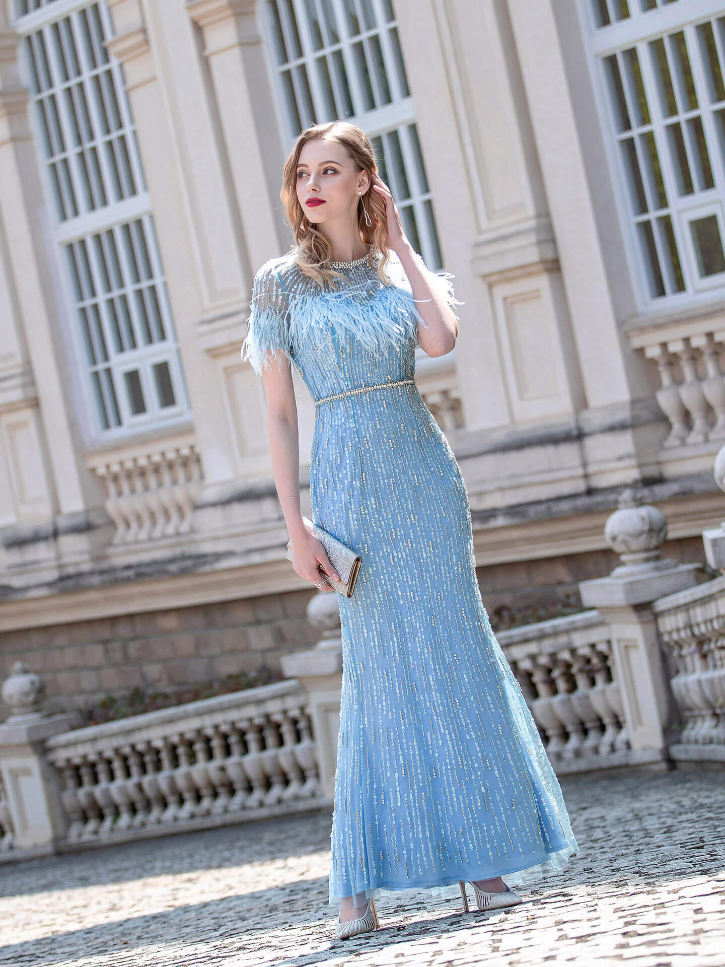 Numbersea Fashion Luxurious Formal Evening Dresses Prom Dress Homecoming Dress Floor Length Party Dress