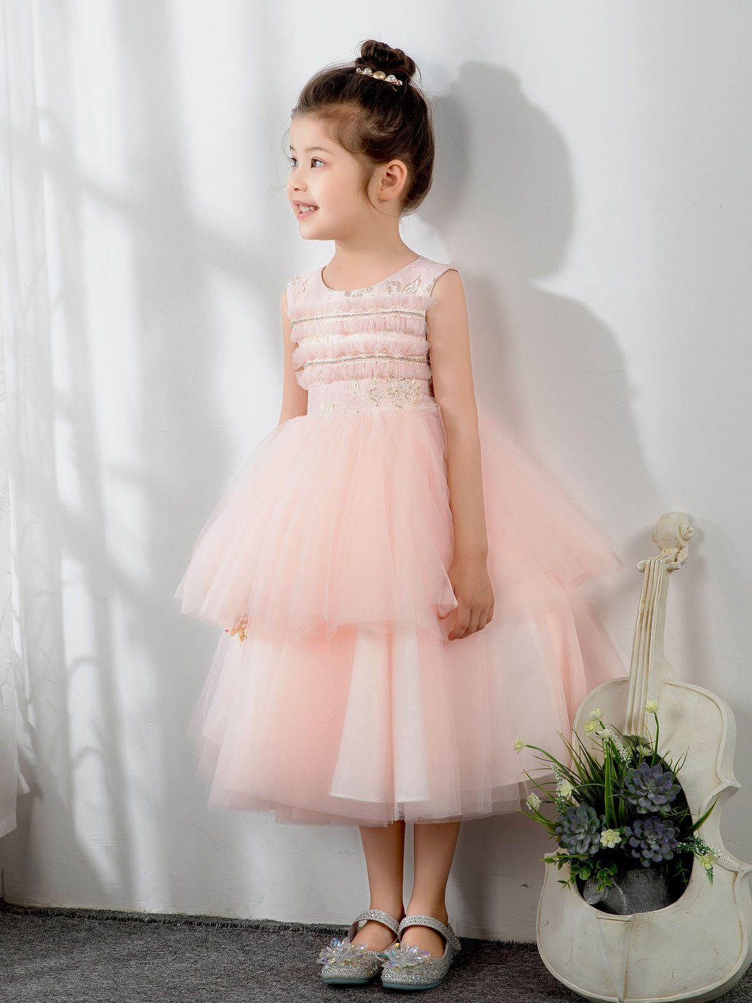 NumberSea - Kids Princess Cute Dresses Birthday Dress Children's Occasion Wear Party Dresses Girls Flower Dresses