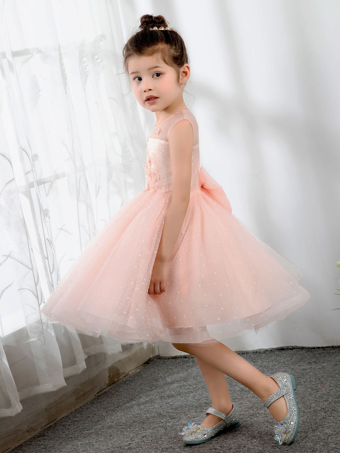 NumberSea - Kids Princess Cute Dresses Sleeveless Birthday Dress Children's Occasion Wear Party Dresses Flower Girl Dresses