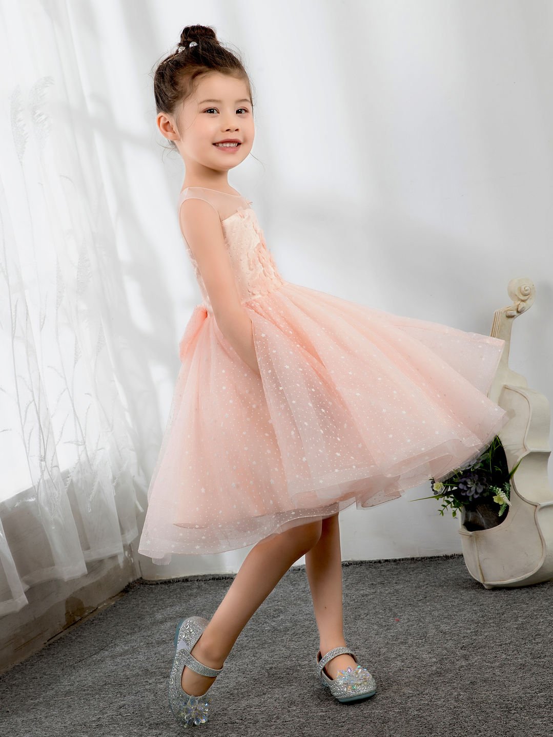 NumberSea - Kids Princess Cute Dresses Sleeveless Birthday Dress Children's Occasion Wear Party Dresses Flower Girl Dresses