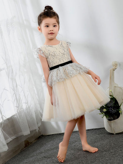 NumberSea - Fashion Kids Girls Princess Cute Dresses Sleeveless Birthday Dress Children's Occasion Wear Party Dresses Flower Girl Dresses