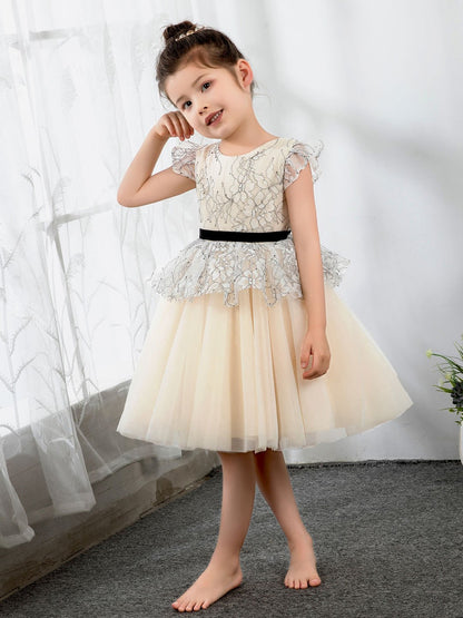 NumberSea - Fashion Kids Girls Princess Cute Dresses Sleeveless Birthday Dress Children's Occasion Wear Party Dresses Flower Girl Dresses