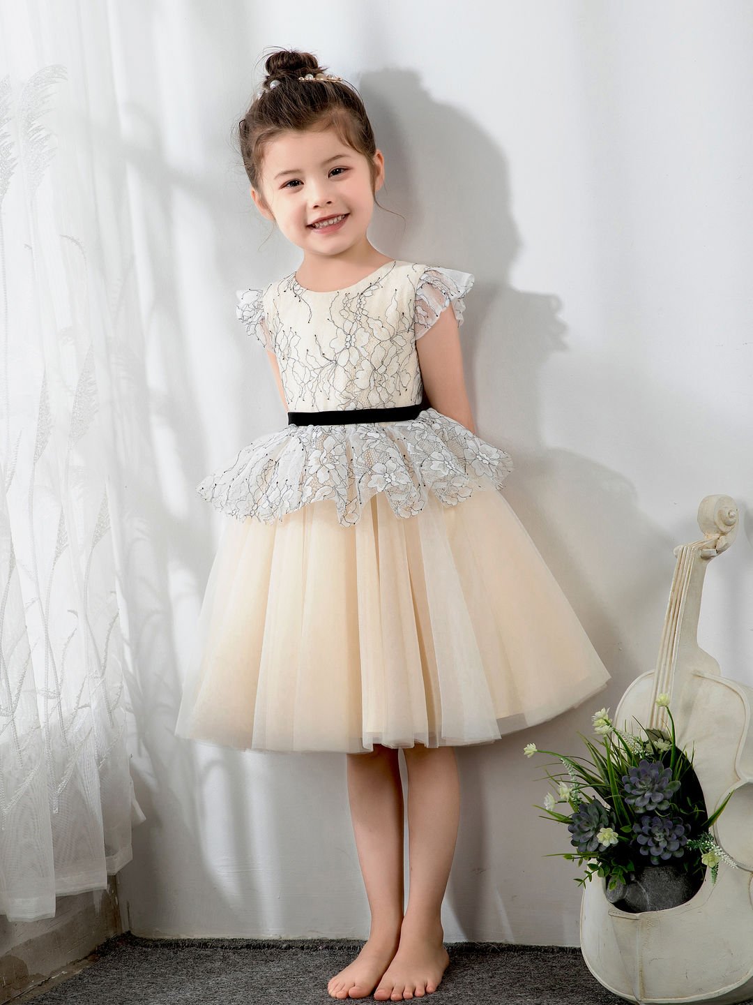 NumberSea - Fashion Kids Girls Princess Cute Dresses Sleeveless Birthday Dress Children's Occasion Wear Party Dresses Flower Girl Dresses