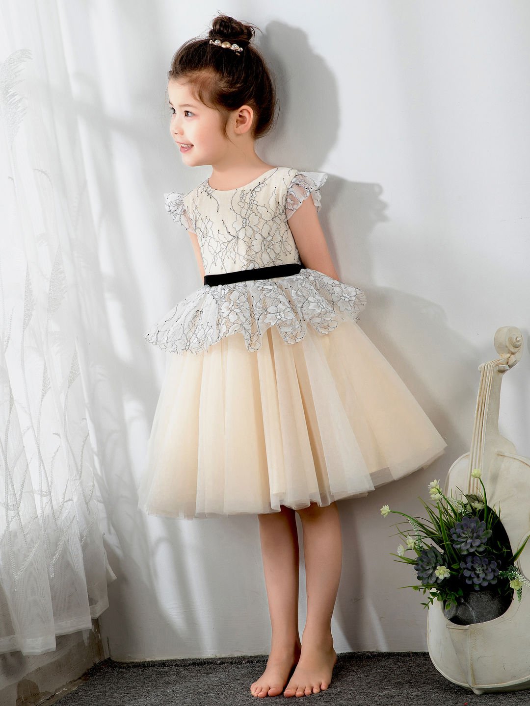 NumberSea - Fashion Kids Girls Princess Cute Dresses Sleeveless Birthday Dress Children's Occasion Wear Party Dresses Flower Girl Dresses