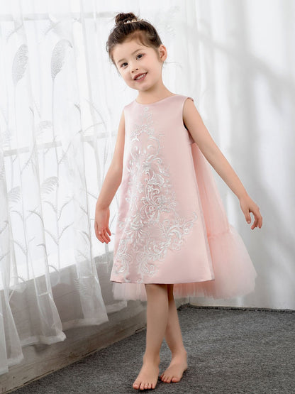 NumberSea - Girls Princess Cute Dresses Sleeveless Birthday Dress Children's Occasion Wear Party Dresses