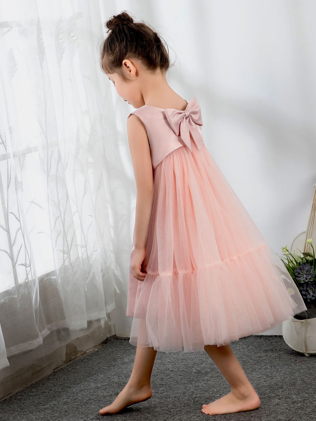 NumberSea - Girls Princess Cute Dresses Sleeveless Birthday Dress Children's Occasion Wear Party Dresses