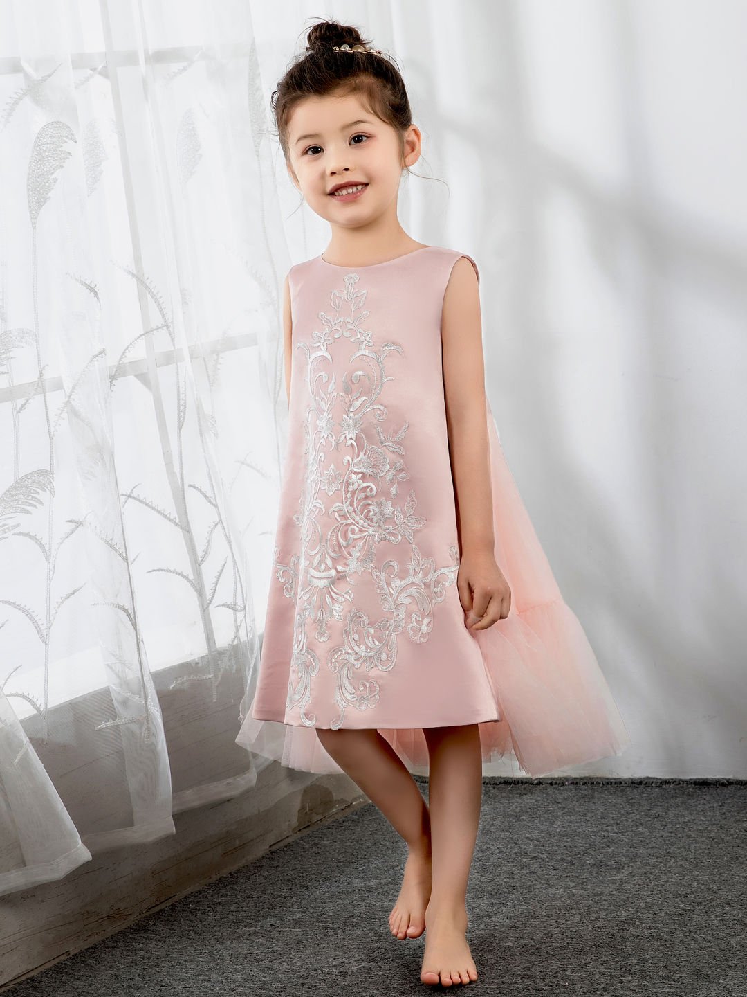 NumberSea - Girls Princess Cute Dresses Sleeveless Birthday Dress Children's Occasion Wear Party Dresses