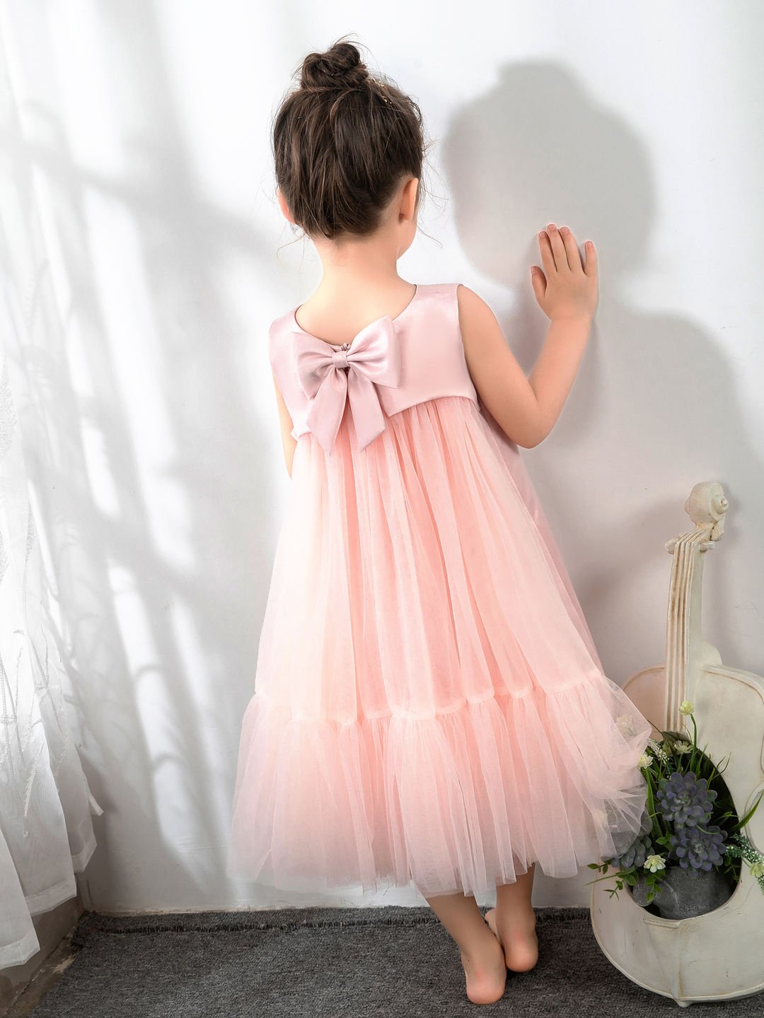 NumberSea - Girls Princess Cute Dresses Sleeveless Birthday Dress Children's Occasion Wear Party Dresses