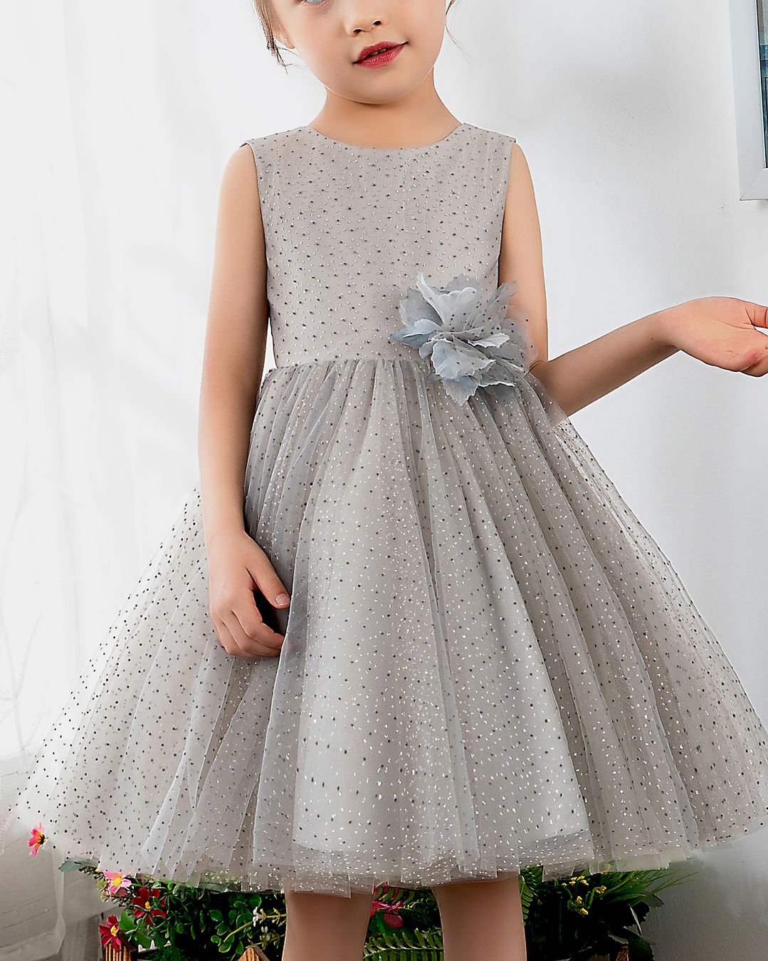 NumberSea - Numbersea Tulle Kids Dresses Girls Princess Cute Dresses Sleeveless Birthday Dress Children's Occasion Wear Party Dresses