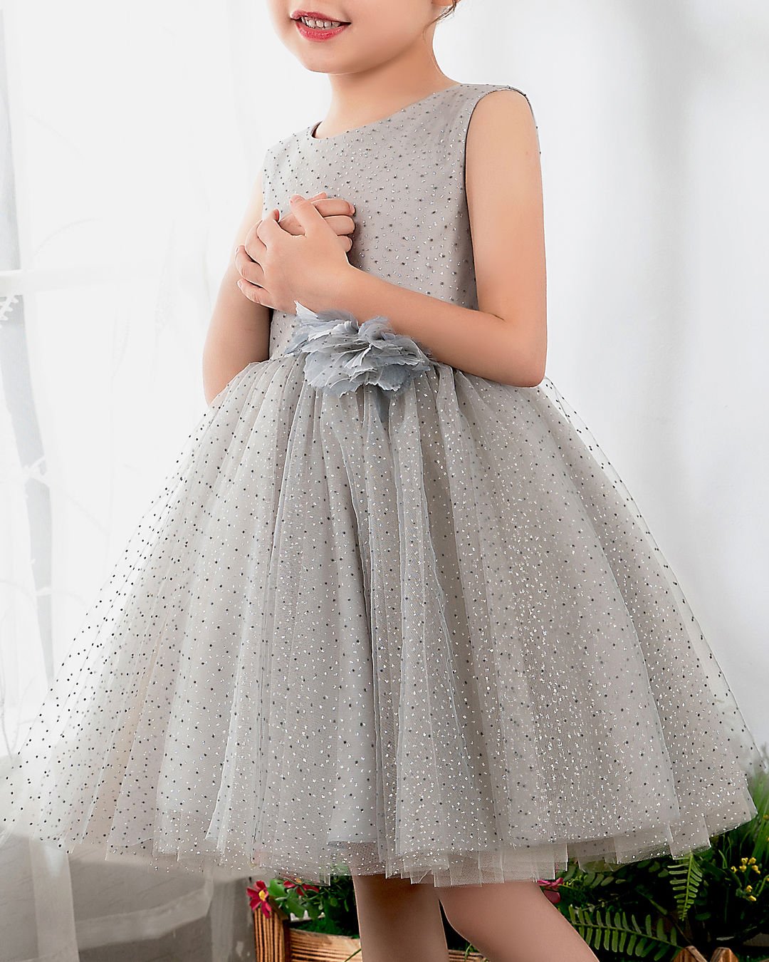 NumberSea - Numbersea Tulle Kids Dresses Girls Princess Cute Dresses Sleeveless Birthday Dress Children's Occasion Wear Party Dresses