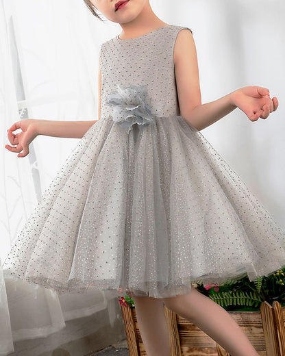 NumberSea - Numbersea Tulle Kids Dresses Girls Princess Cute Dresses Sleeveless Birthday Dress Children's Occasion Wear Party Dresses