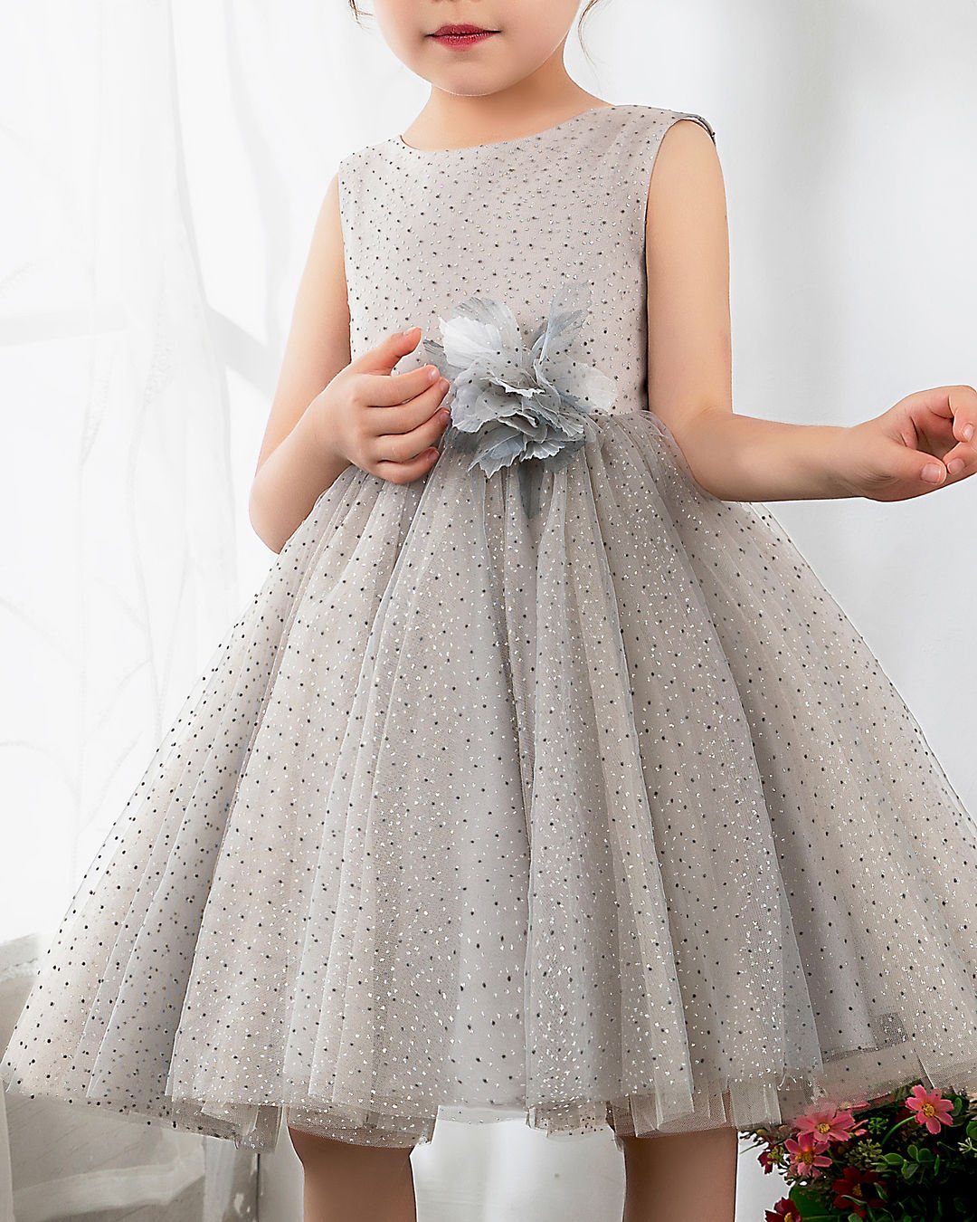 NumberSea - Numbersea Tulle Kids Dresses Girls Princess Cute Dresses Sleeveless Birthday Dress Children's Occasion Wear Party Dresses