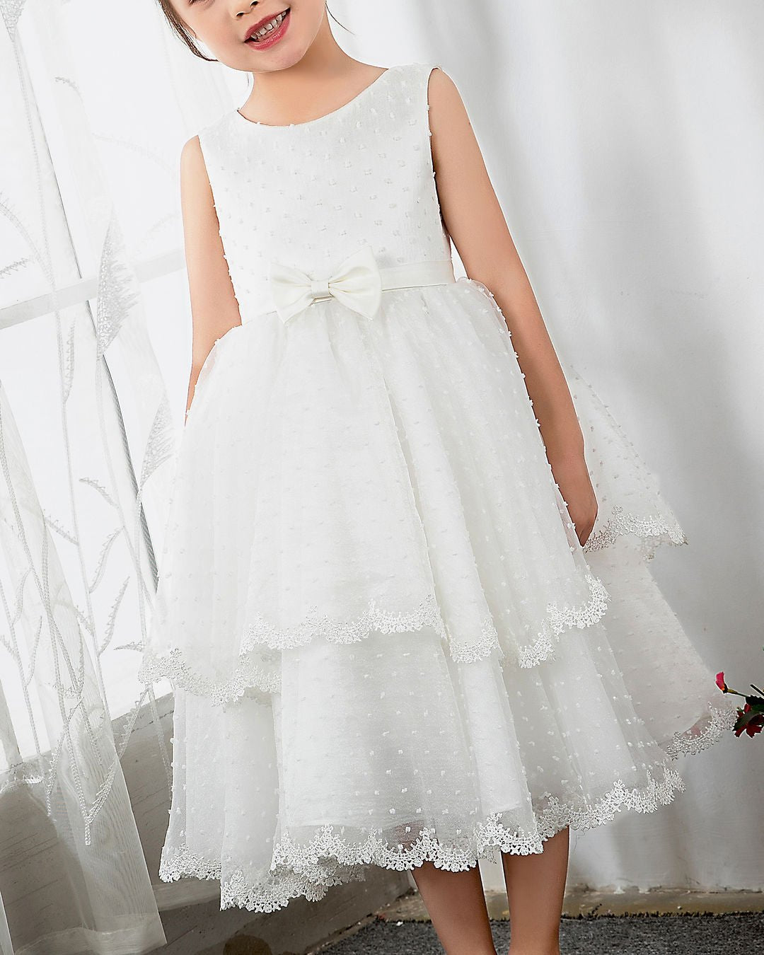 NumberSea - Flower Girl Dresses Girls Princess Cute Dresses Sleeveless Birthday Dress Party Dresses Kids Dresses Boutique