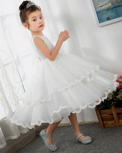 NumberSea - Flower Girl Dresses Girls Princess Cute Dresses Sleeveless Birthday Dress Party Dresses Kids Dresses Boutique